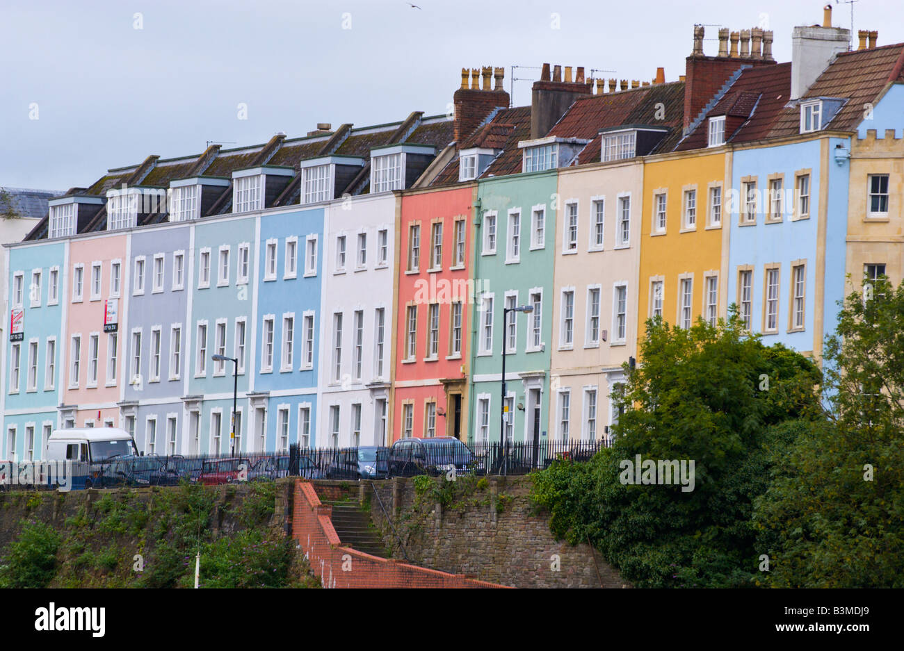 Colourful townhouses for homes and offices Redcliffe Parade