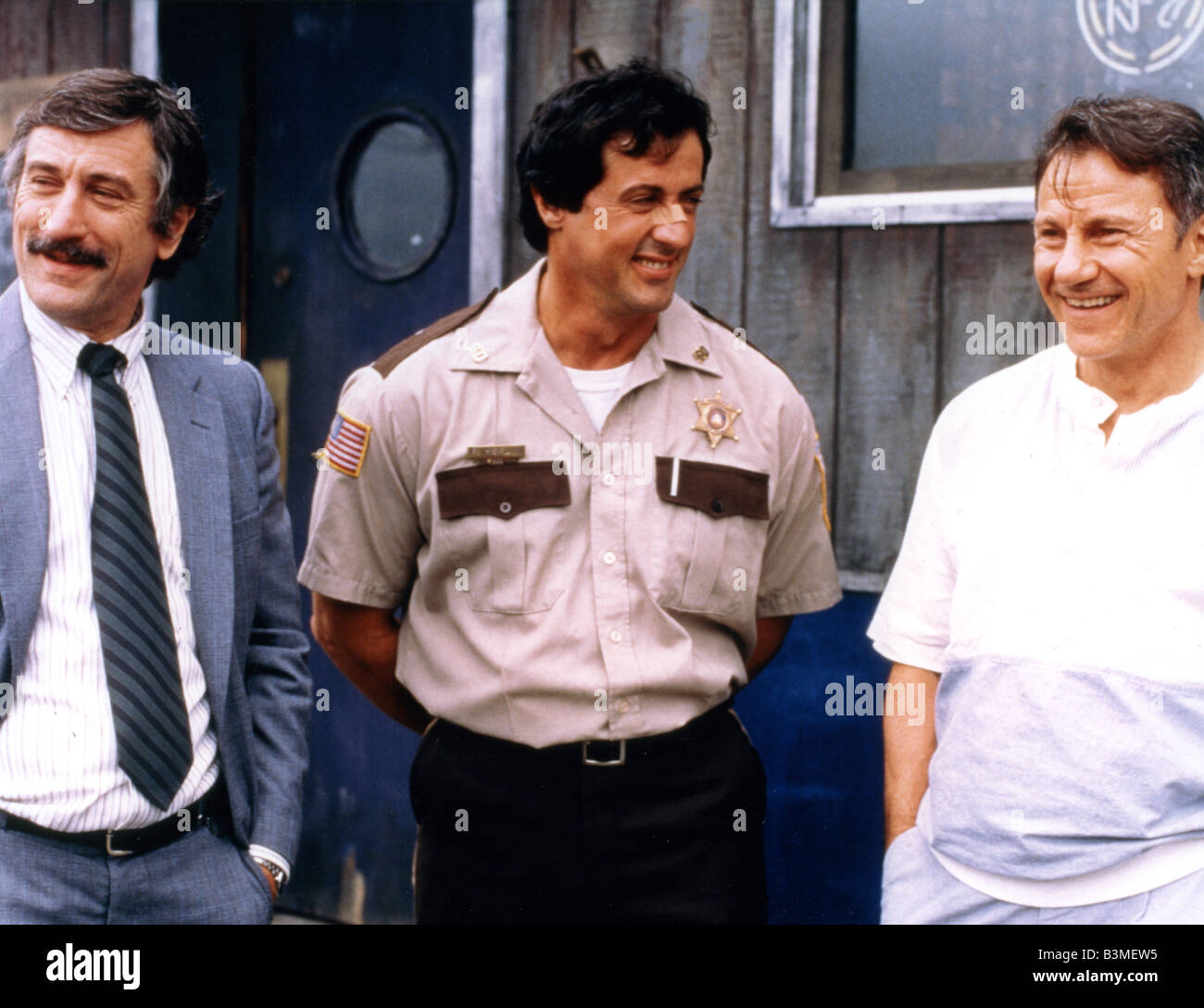 COP LAND  1997 Buena Vista film with Sylvester Stallone centre and Harvey Keitel at right Stock Photo