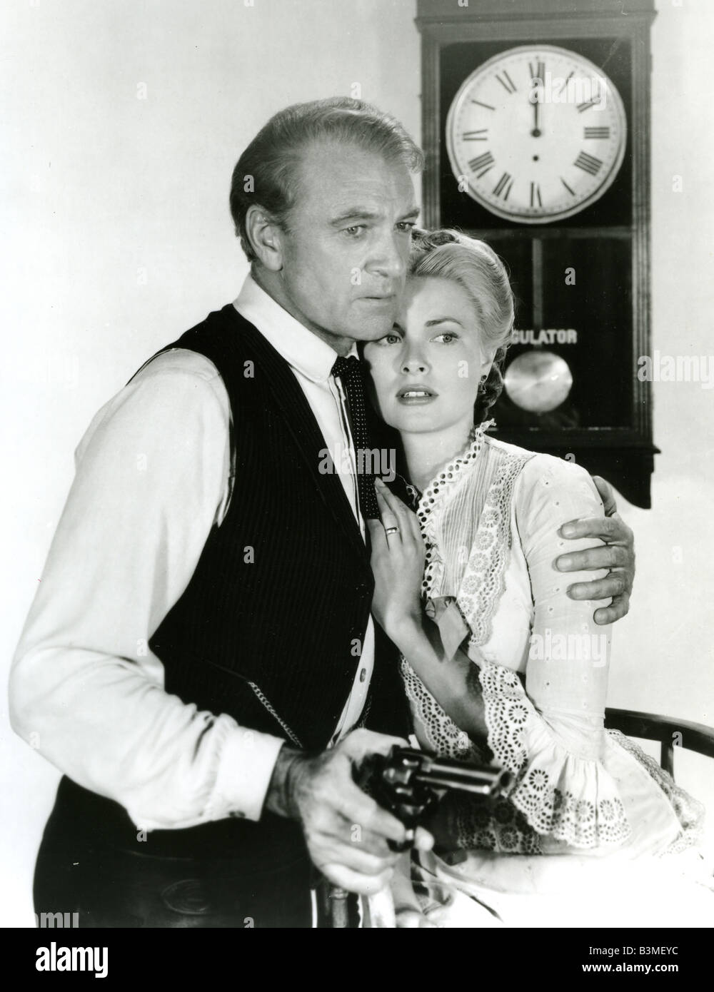 HIGH NOON  1952 Stanley Kramer film with Gary Cooper and Grace Kelly Stock Photo