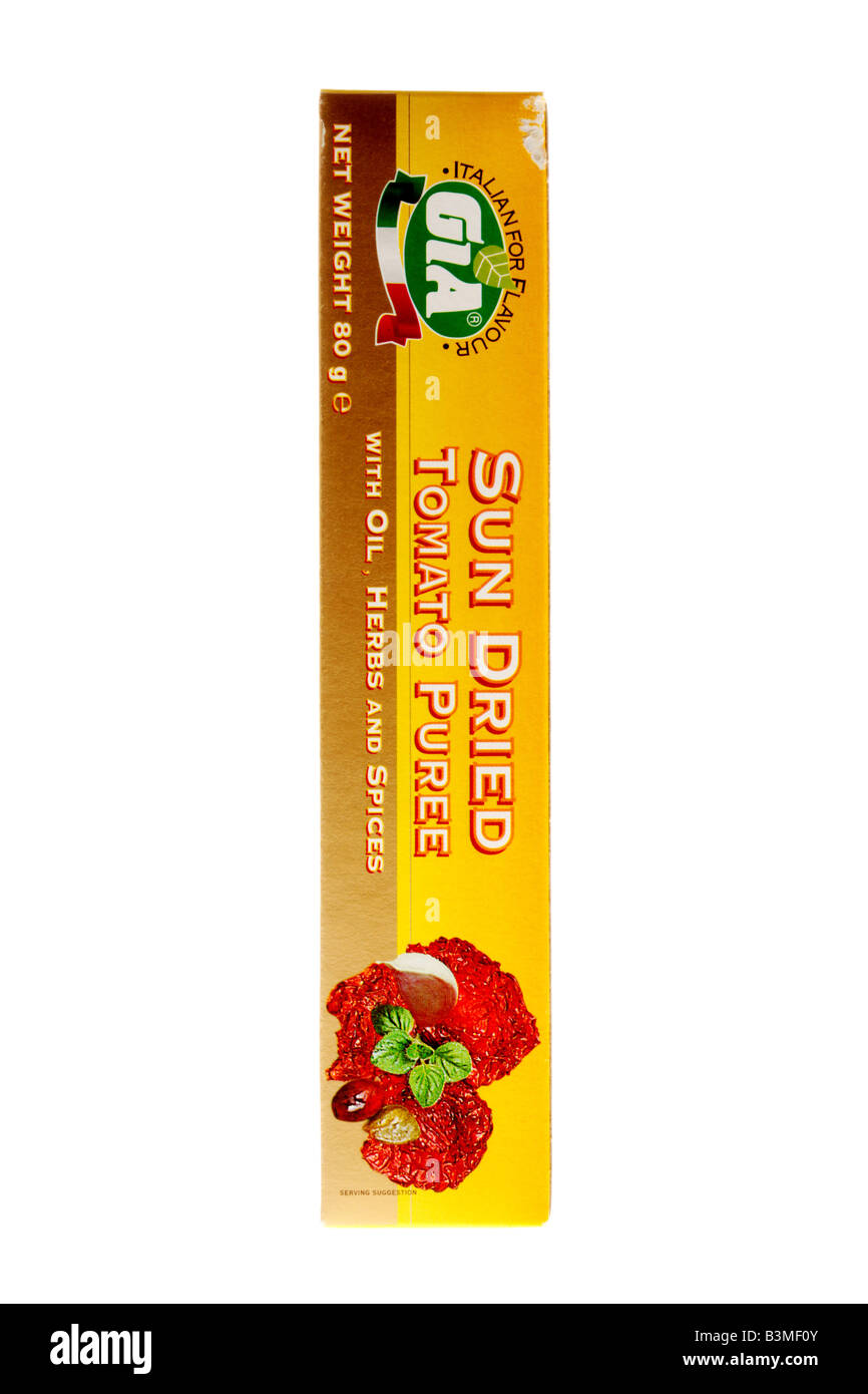 Sun Dried Tomato Puree Stock Photo Alamy