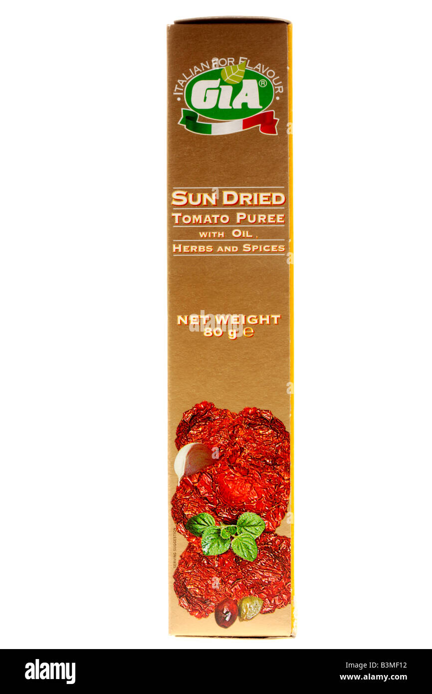 Sun Dried Tomato Puree Stock Photo Alamy