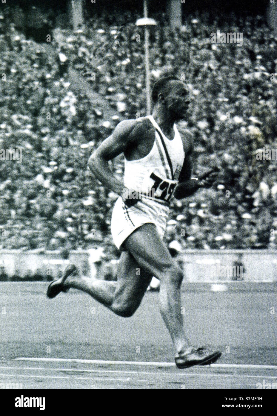 JESSE OWENS won four Golds at the 1936 Berlin Olympics Stock Photo