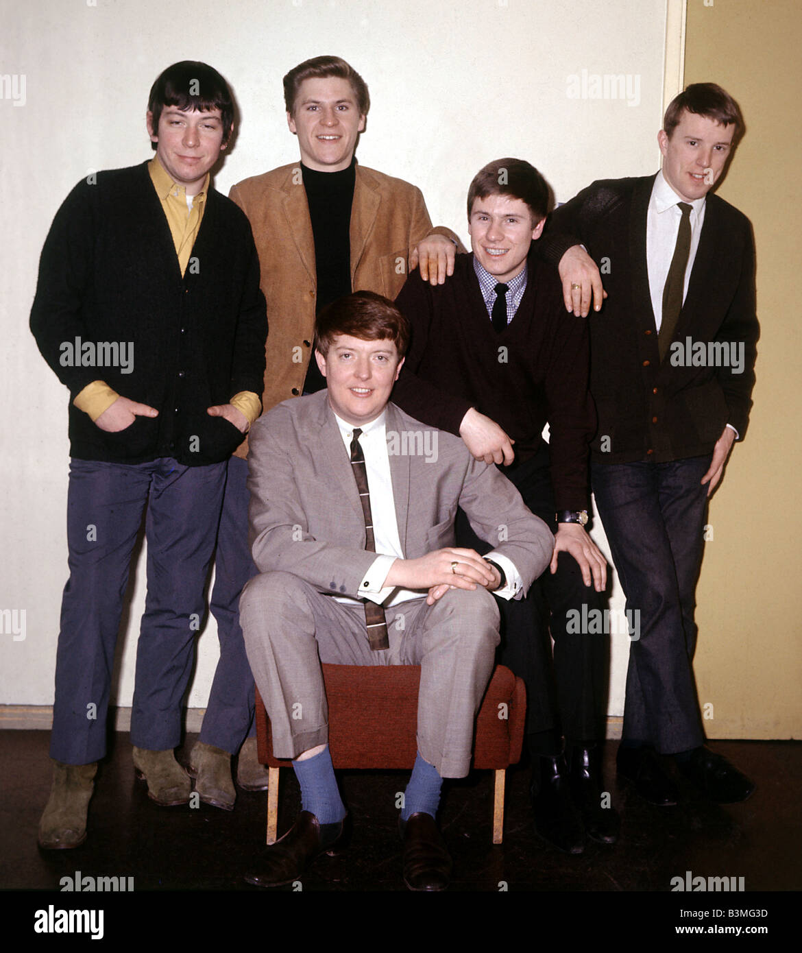 THE ANIMALS UK pop group in January 1965 - see Descrioption below for names  Stock Photo - Alamy