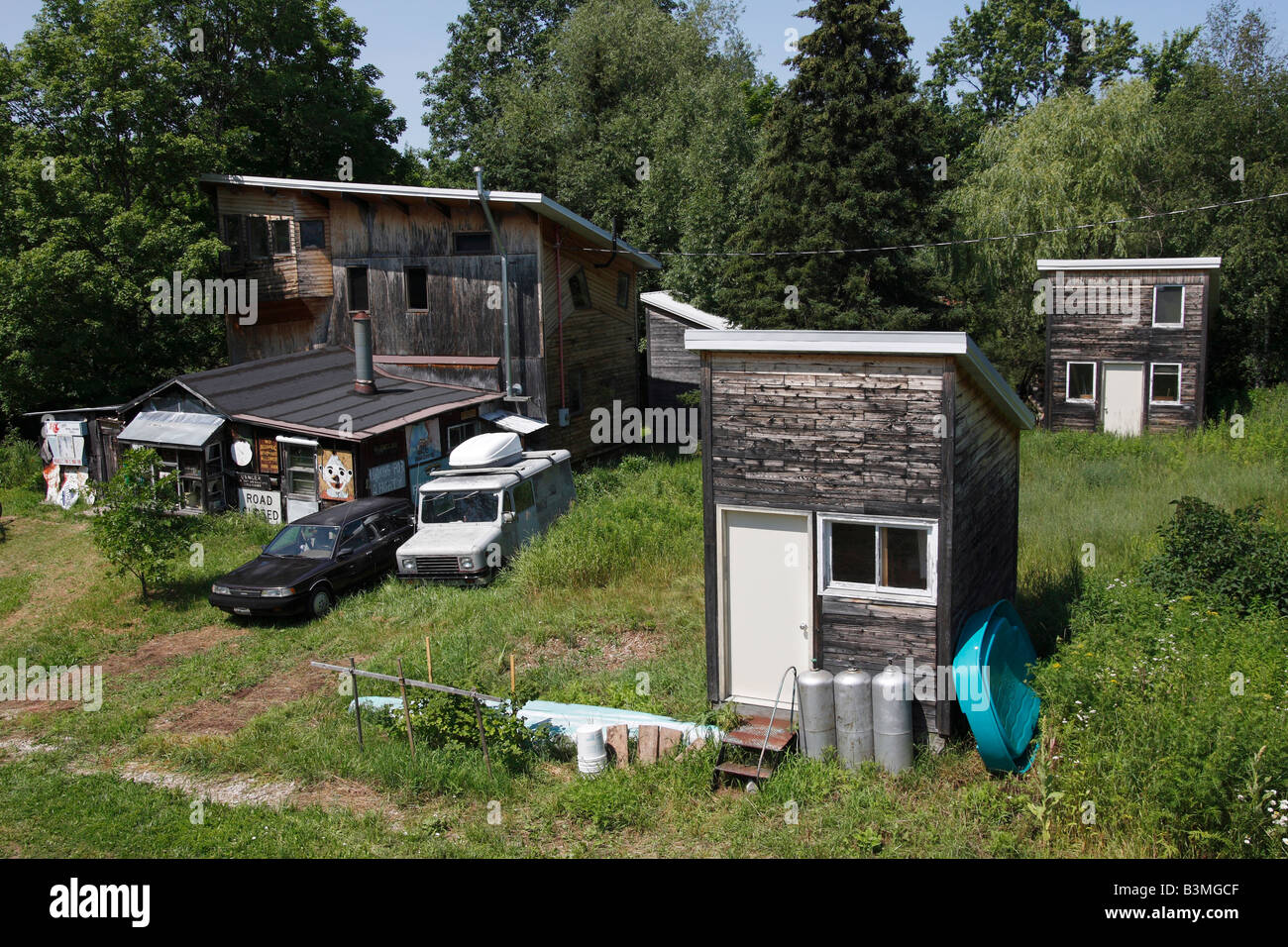 Michigan Cottage Cabin Summer Stock Photos Michigan Cottage
