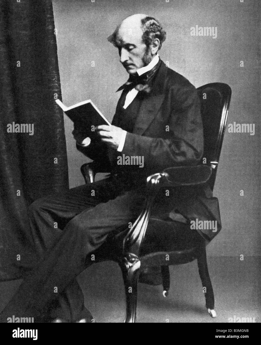 JOHN STUART MILL  English philosopher and social reformer 1806 to 1873 Stock Photo
