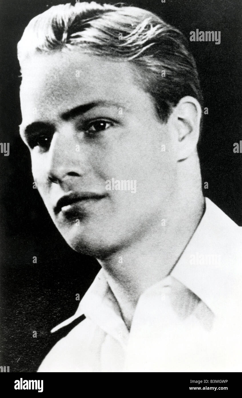 MARLON BRANDO US film actor about 1943 Stock Photo - Alamy