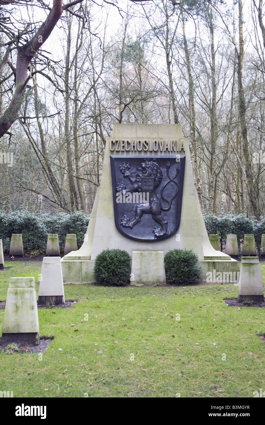 Czechoslovakian Military Cemetery Stock Photo