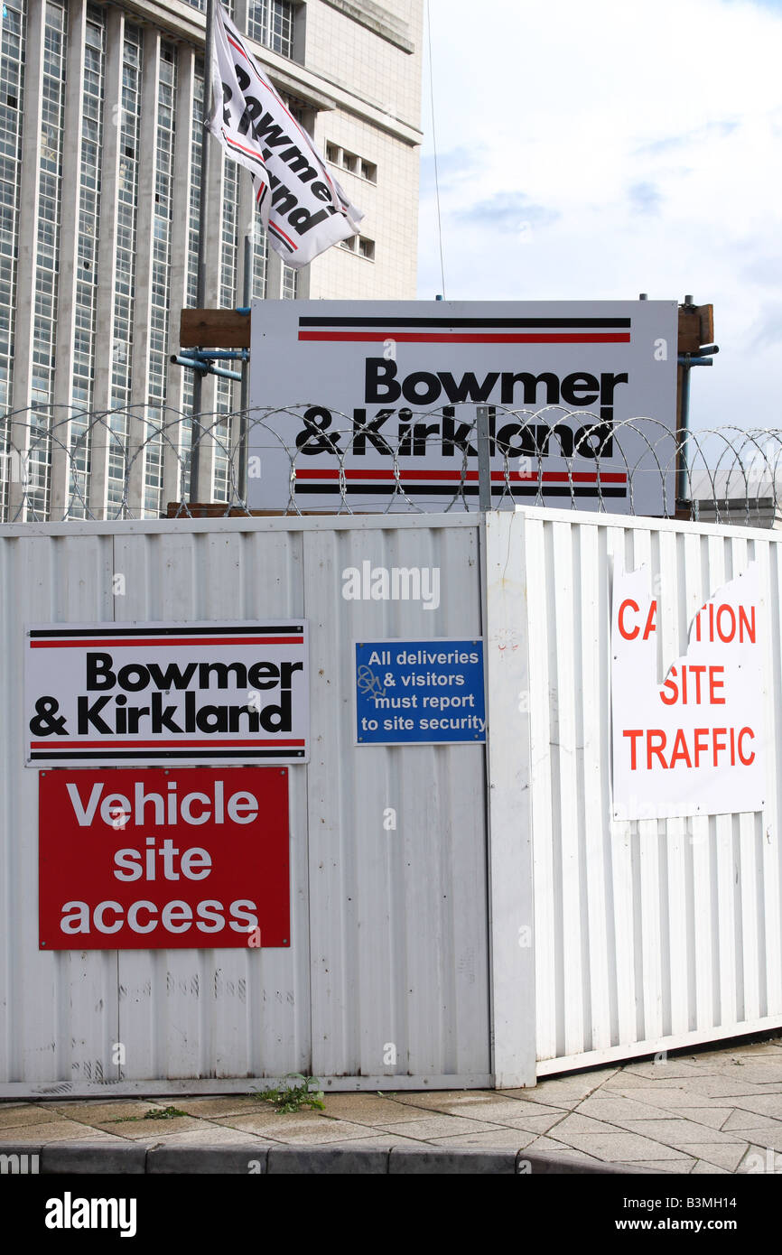 A Bowmer & Kirkland construction site Stock Photo Alamy