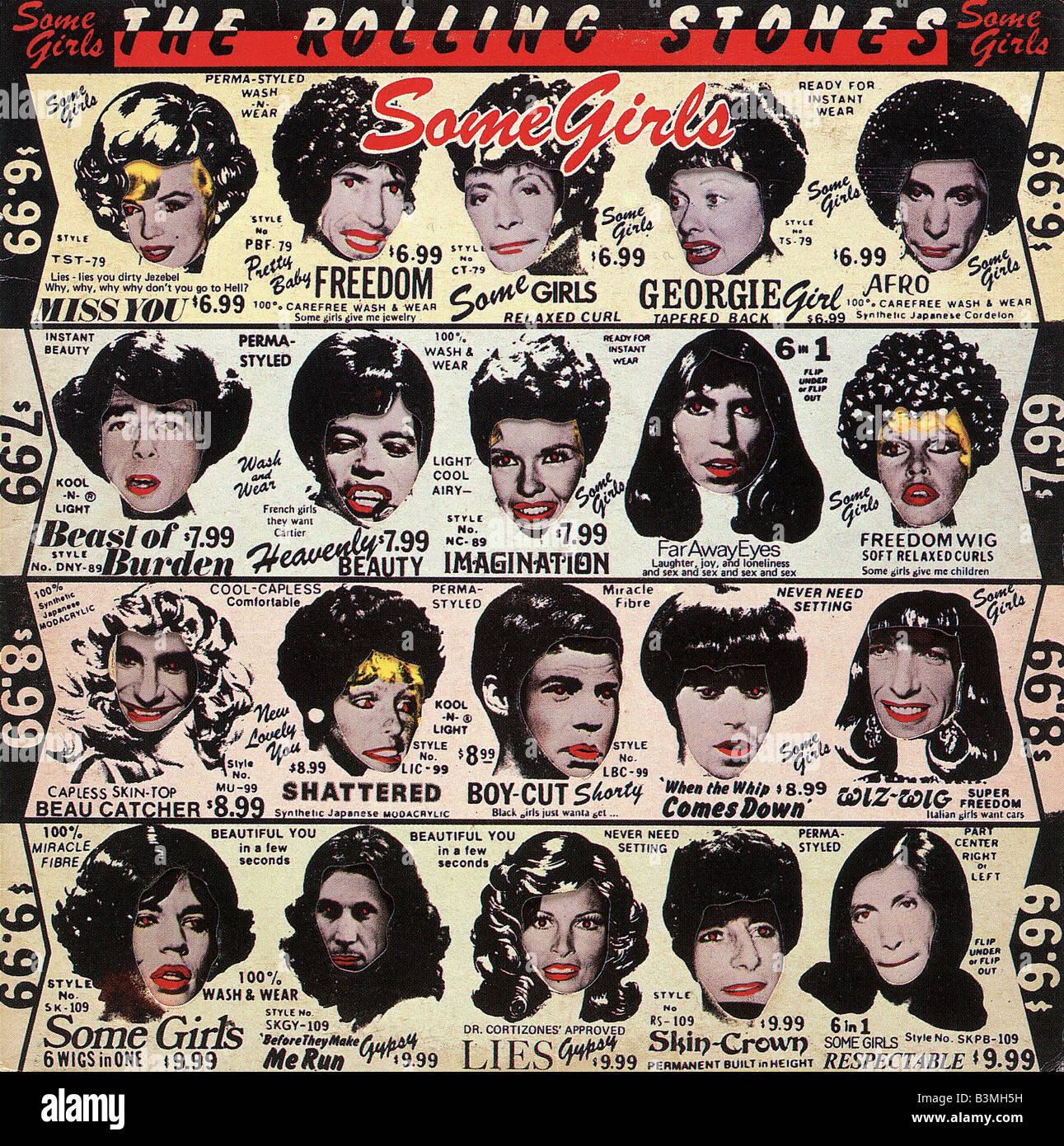 ROLLING STONES  cover of 1978 album Some Girls Stock Photo