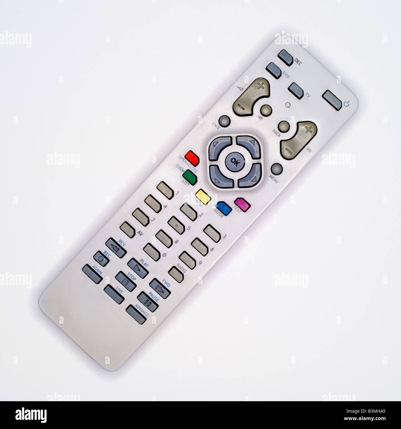 Remote control, elevated view Stock Photo