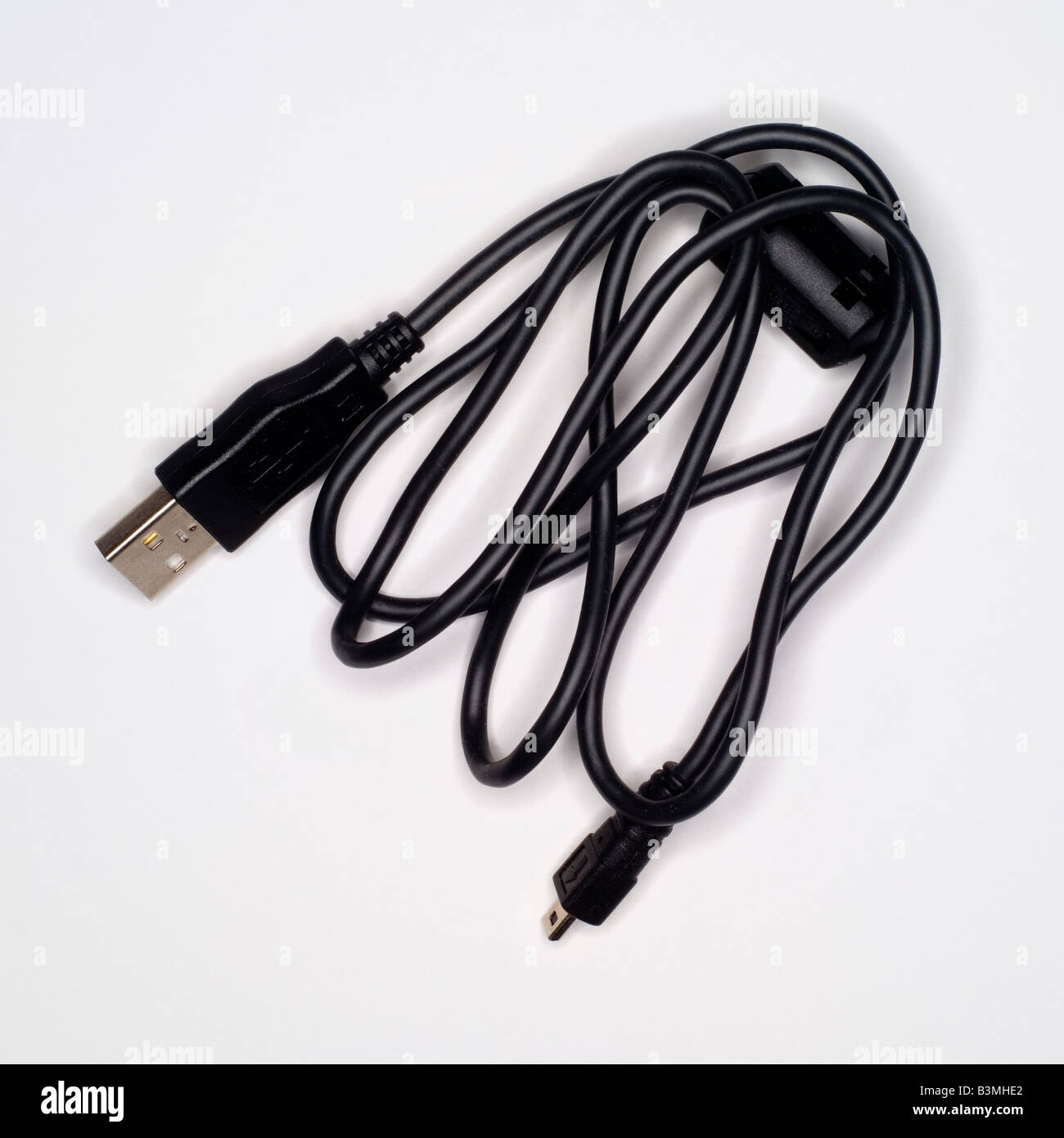 Computer cable, elevated view Stock Photo Alamy