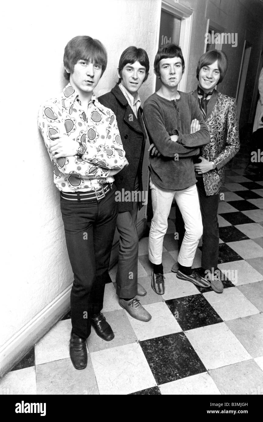 THE SMALL FACES - in April 1967 with from left  Kenny Jones, Ian McLagen, Ronnie Lane and Steve Marriott - photo Tony Gale Stock Photo