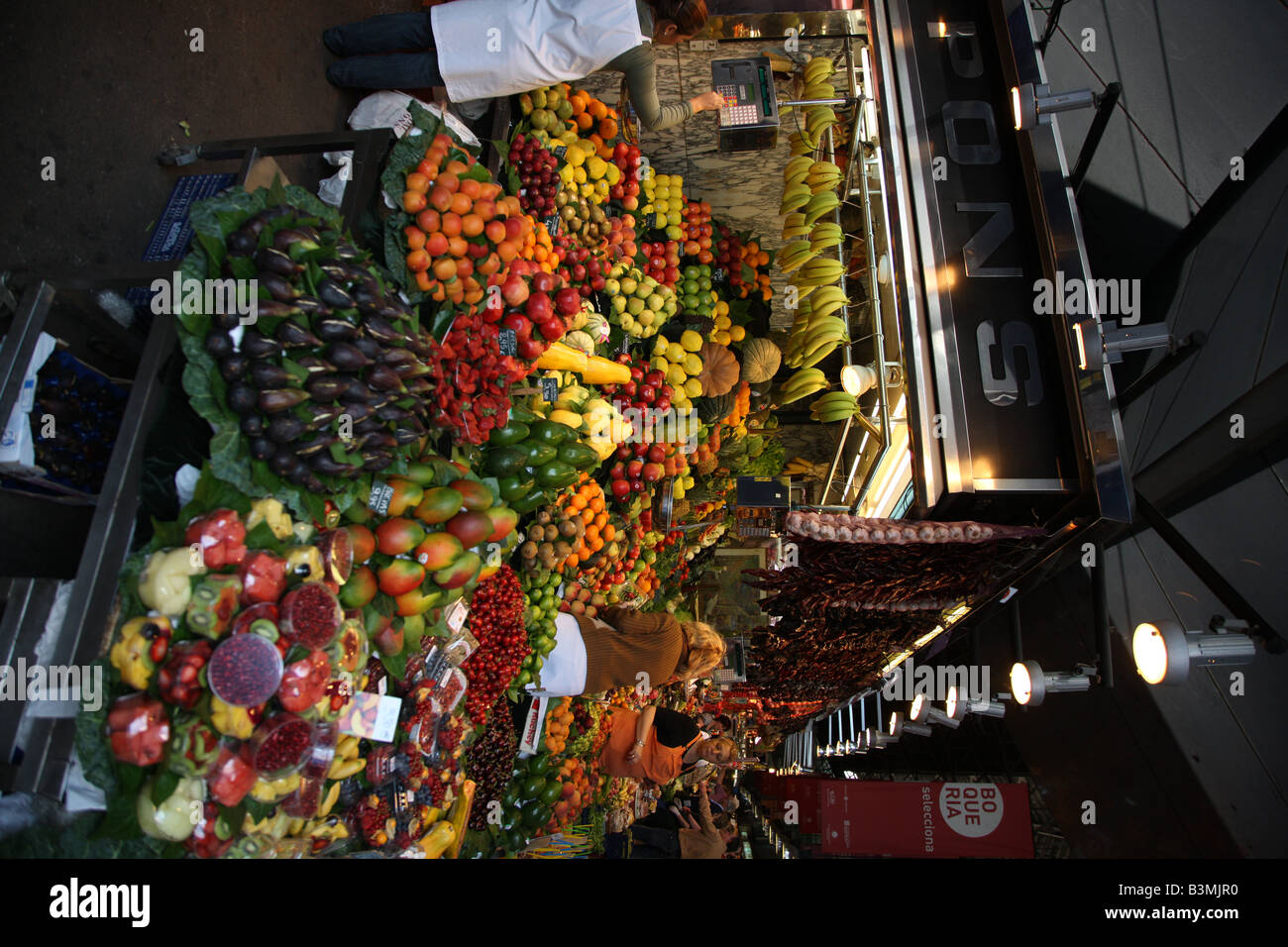 Mercat de La Boquería / Spanish Market Stock Photo