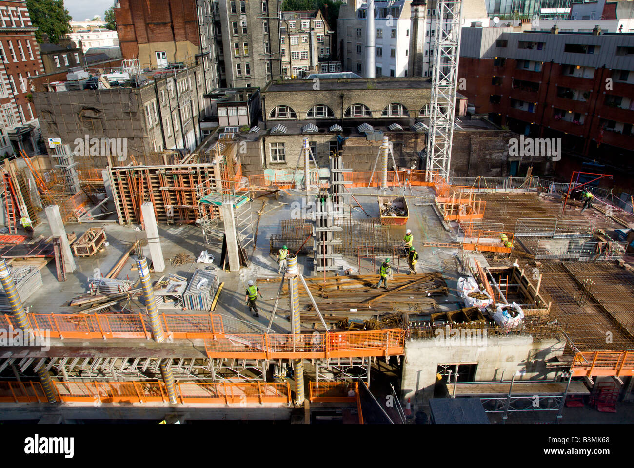 Construction site in London UK Stock Photo Alamy