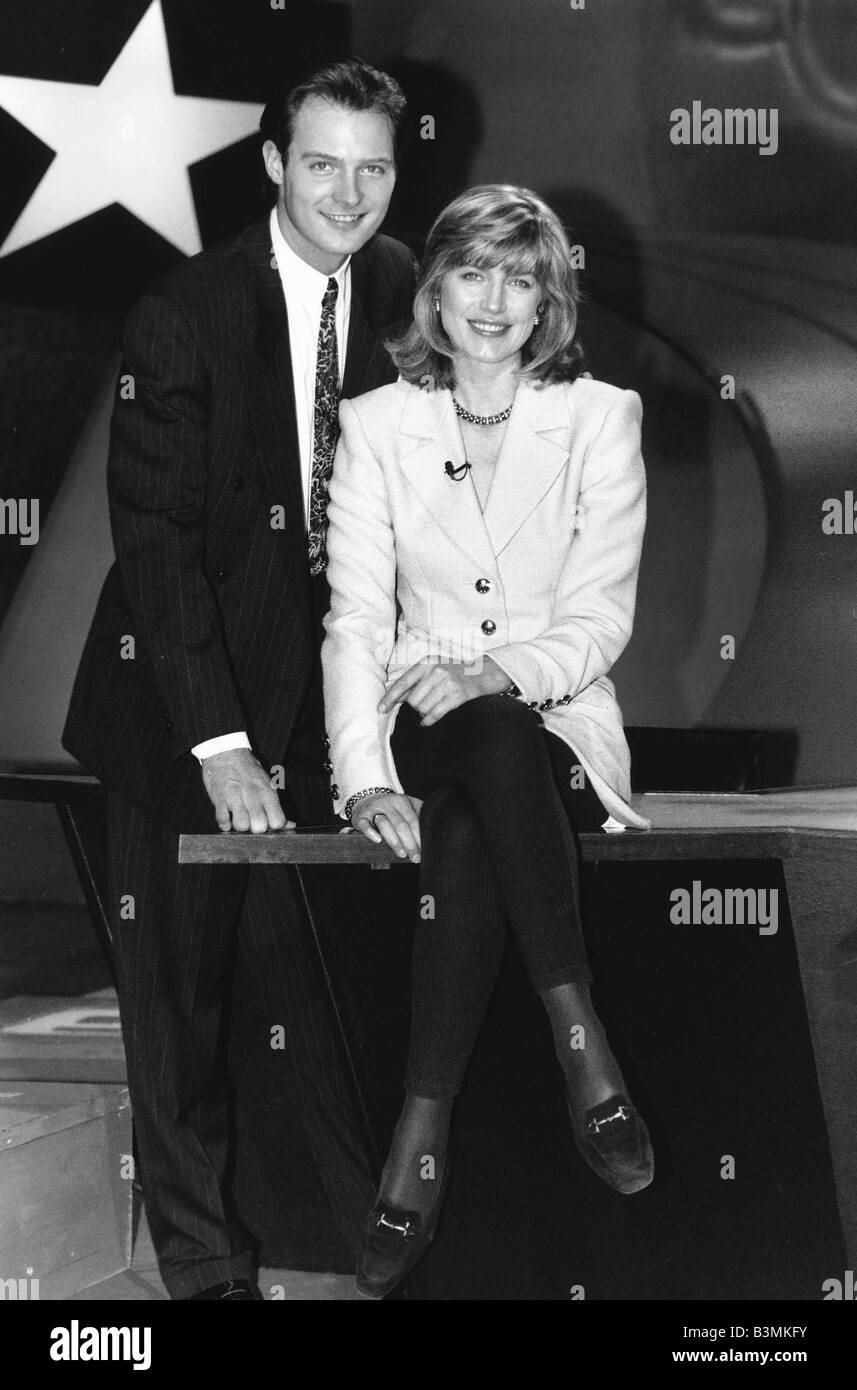 John Leslie with Selina Scott 1993 Stock Photo