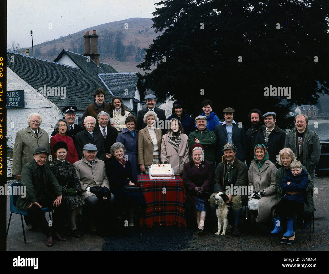 Cast of TV programme Take The High Road September 1990 Stock Photo - Alamy