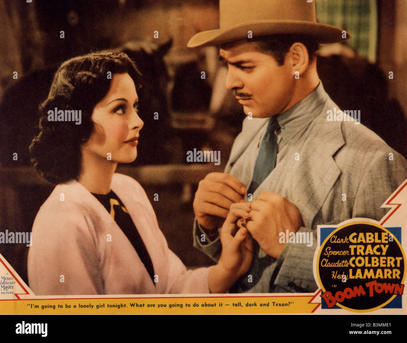 BOOM TOWN  1940 MGM film with Clark Gable and Hedy Lamarr Stock Photo