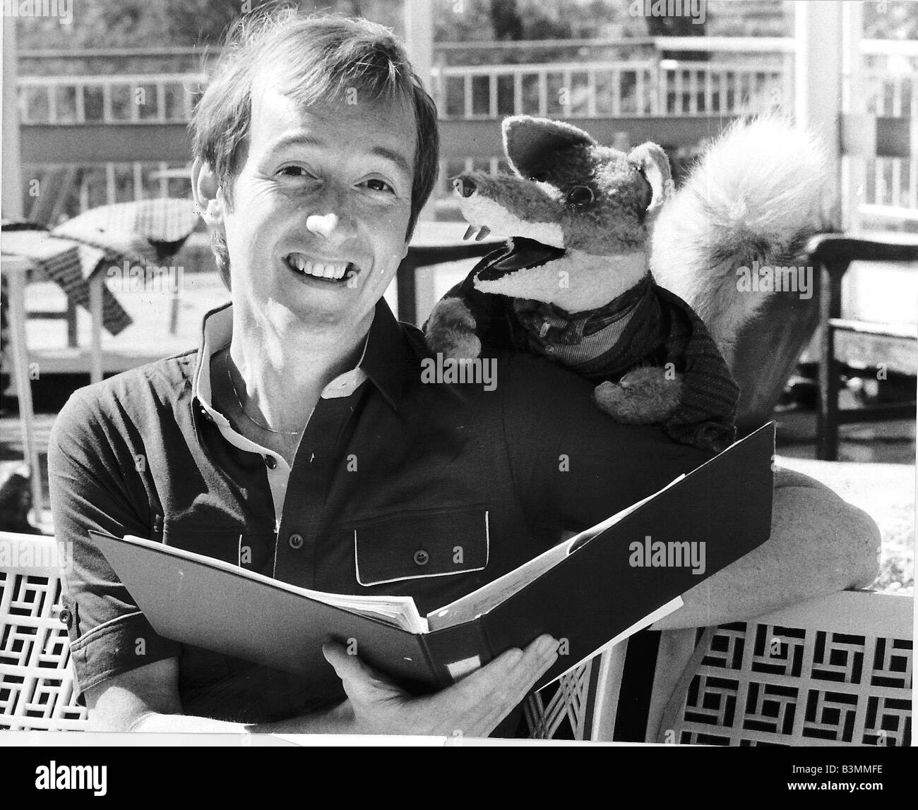 Billy Boyle TV Presenter With TV Favourite Basil Brush At BBC