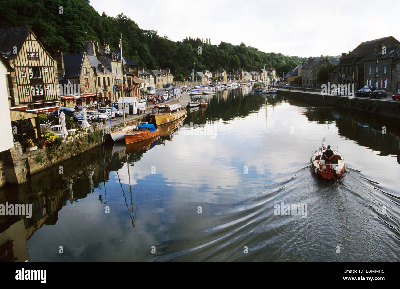 France Brittany Dinan Port area of Dinan Stock Photo