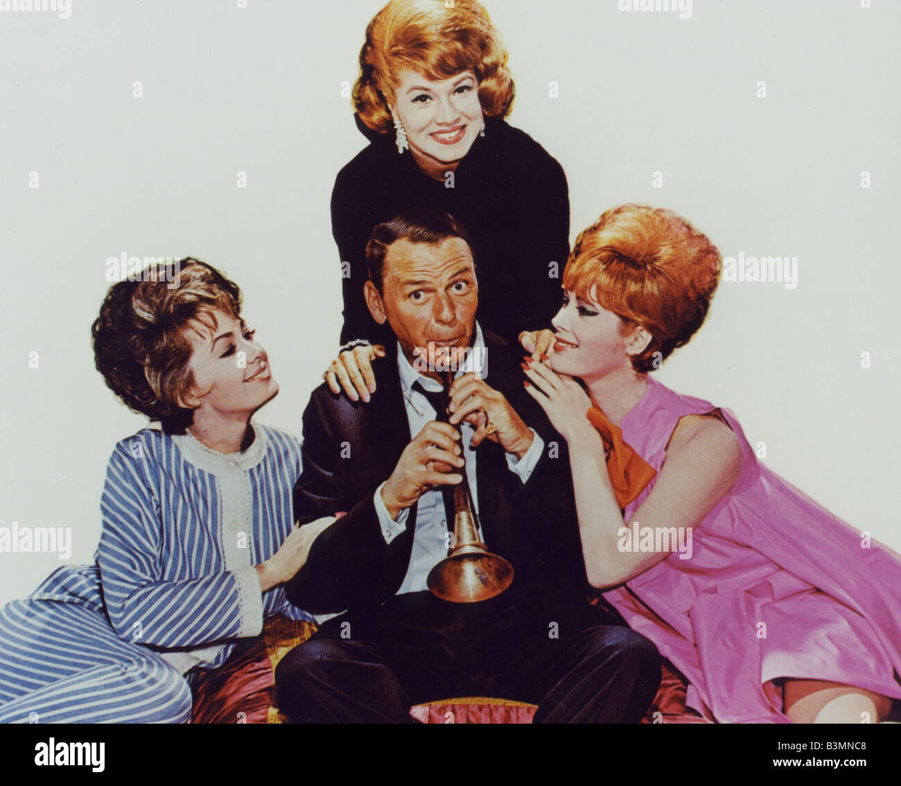COME BLOW YOUR HORN 1963 Paramount film with Frank Sinatra and Jill St John  at right Stock Photo - Alamy