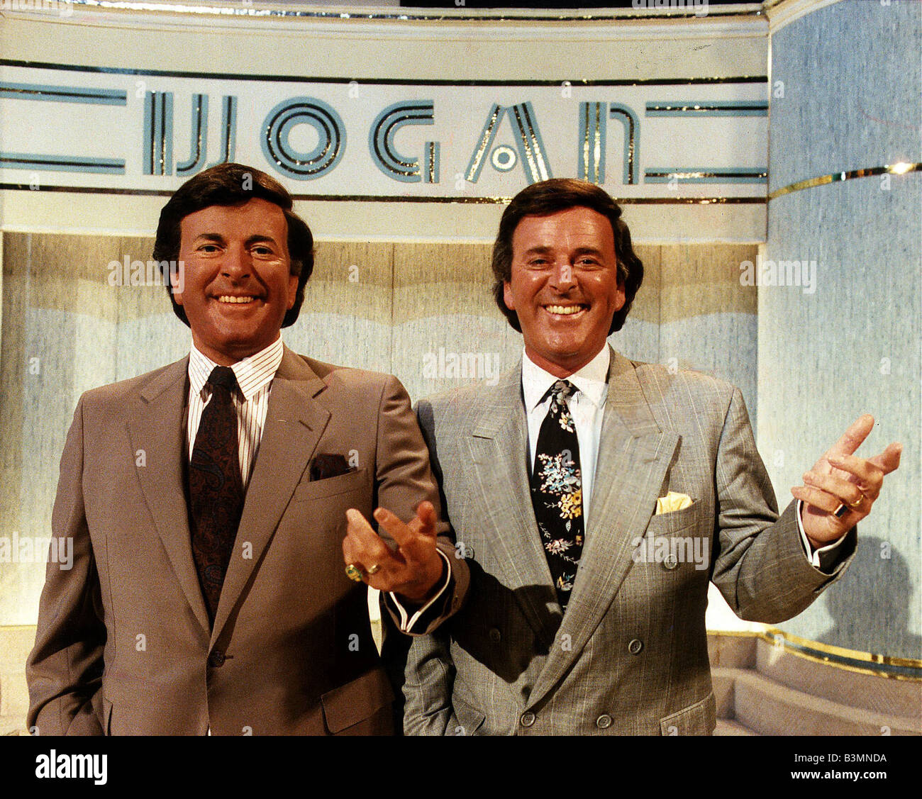 Wogan Terry Wogan TV presenter with his wax work Stock Photo - Alamy