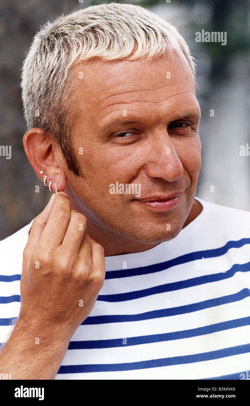 John Paul Gaultier dress designer and TV Presenter Stock Photo - Alamy