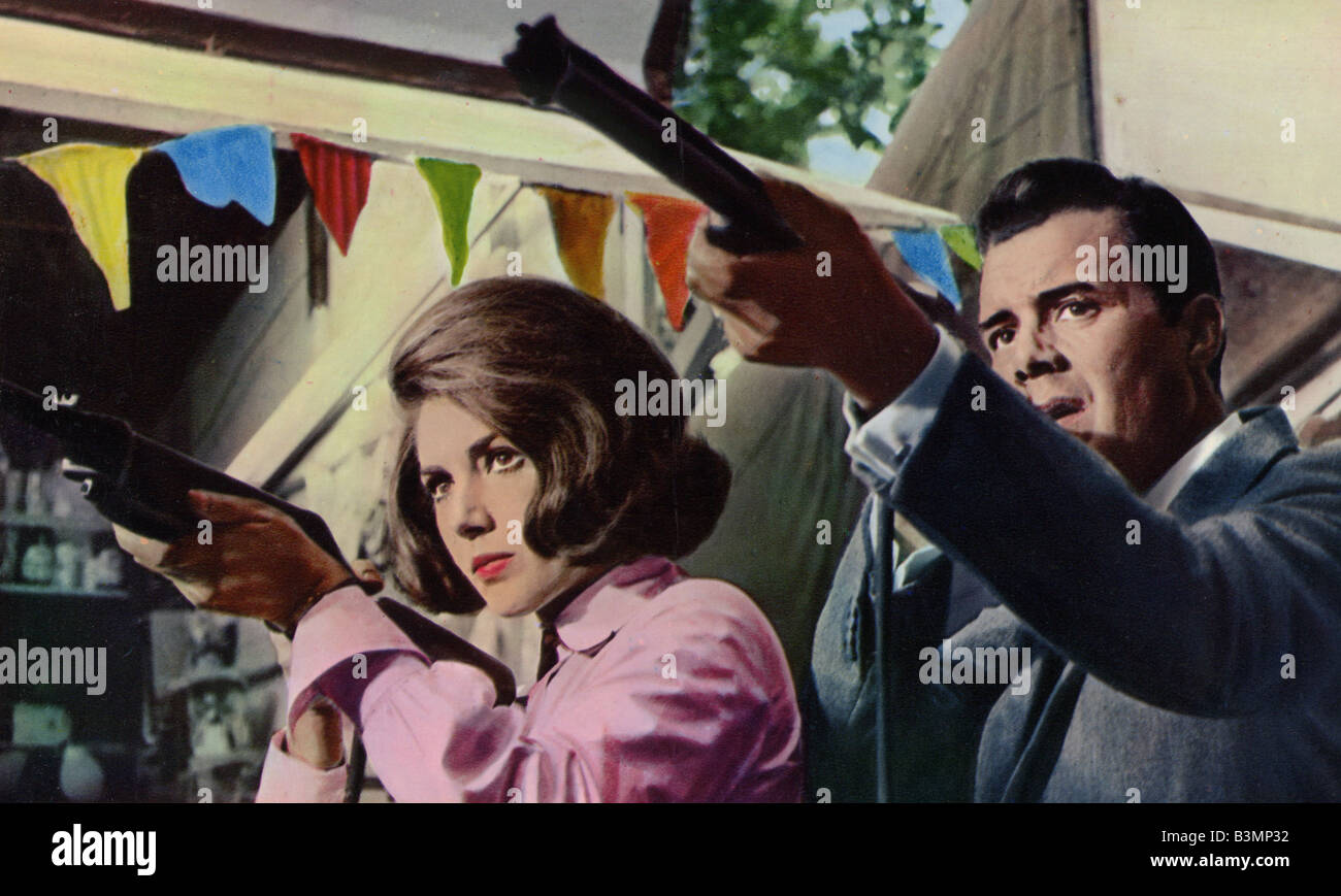HOT ENOUGH FOR JUNE 1963 Rank film with Dirk Bogarde and Sylva Koscina Stock Photo