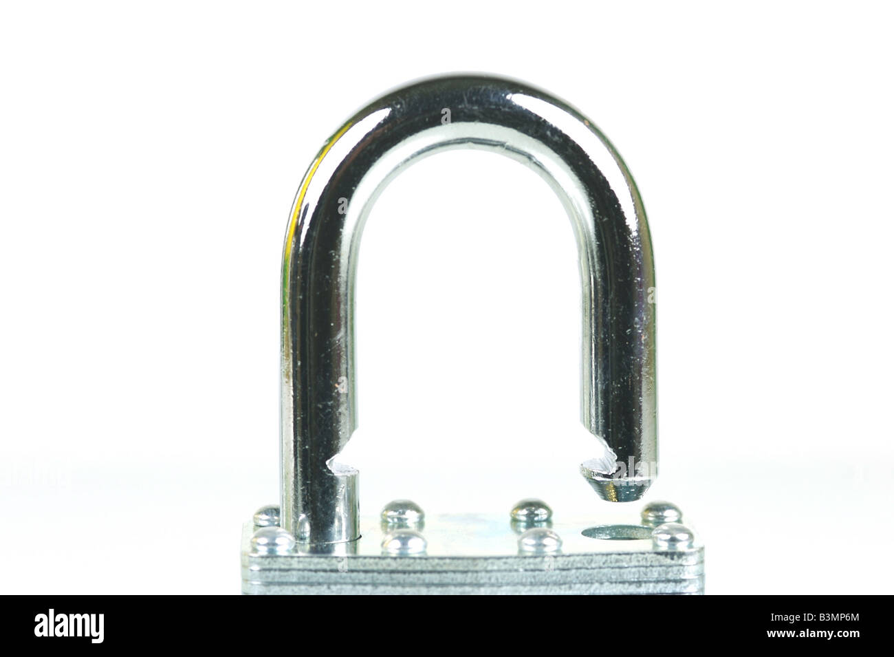 A padlock isolated against a white background Stock Photo - Alamy