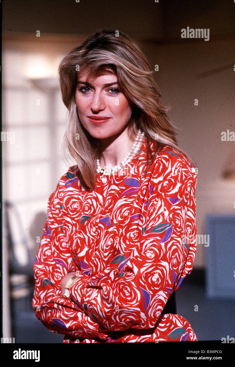 Selina Scott the tv presenter Stock Photo