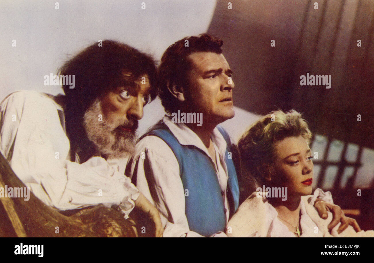 THE SEEKERS 1954 GDF film with from left Noel Purcell, Jack Hawkins and ...