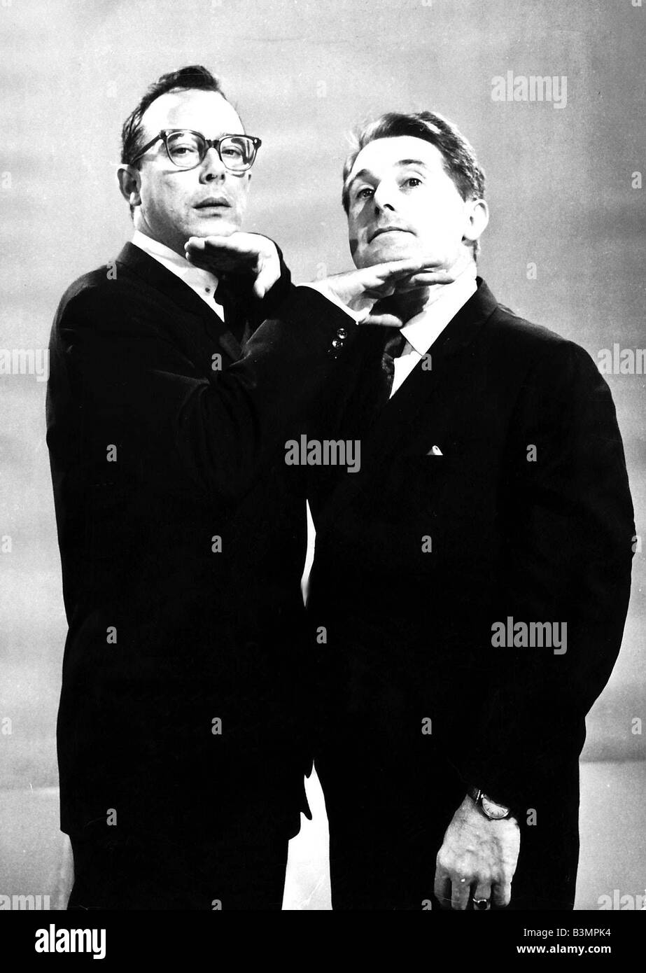 Ernie Wise and Eric Morecambe as a double act Stock Photo