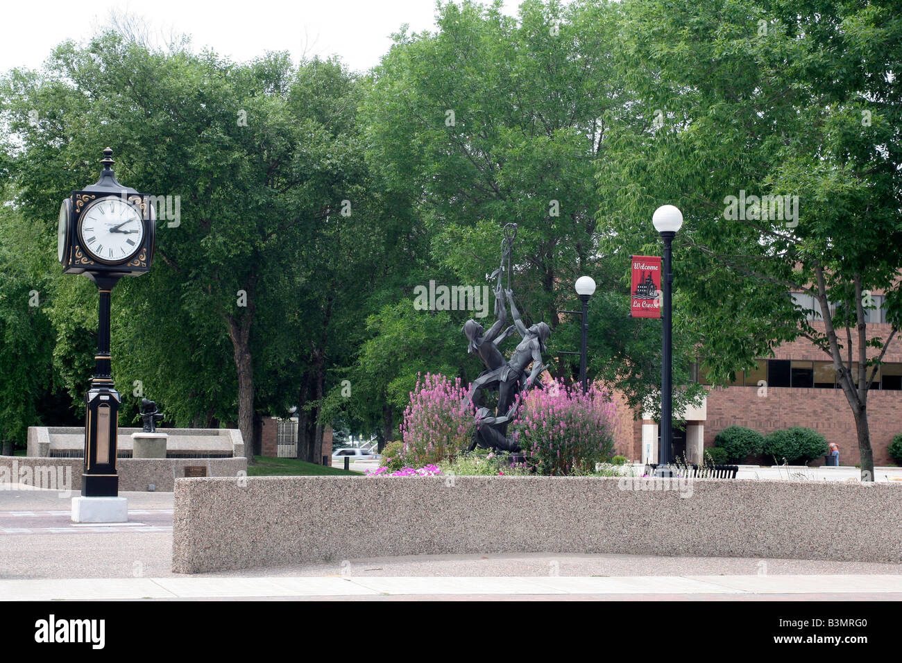 Old street clock La Crosse Wisconsin Stock Photo Alamy