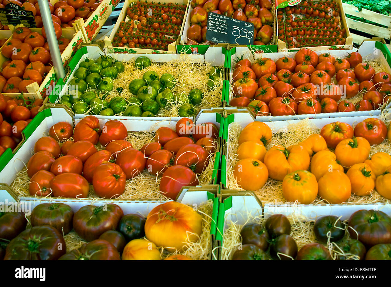 vegetable stall rennes market ille et vilaine brittany france Stock Photo Alamy