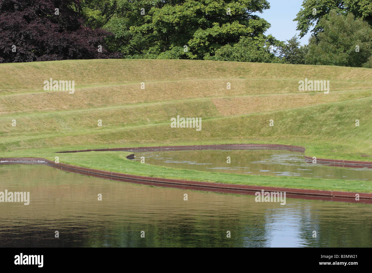 The Landform located on the lawn of the Scottish National Gallery of Modern Art, Edinburgh. Stock Photo