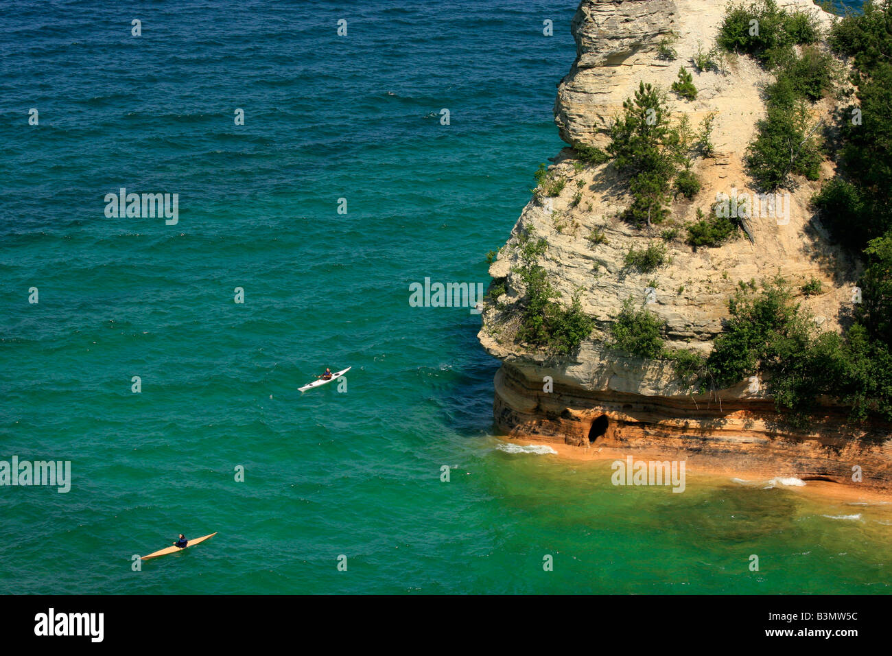 The Miners Castle on Lake Superior Pictured Rocks National Lakeshore ...