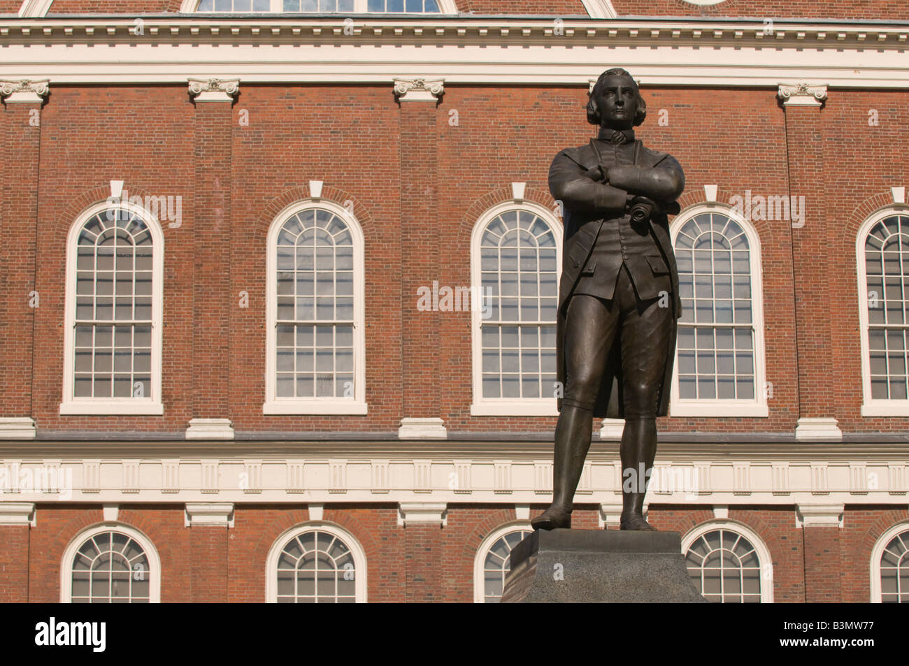 Statue of Samuel Adams located in Boston, Massachusetts Stock Photo