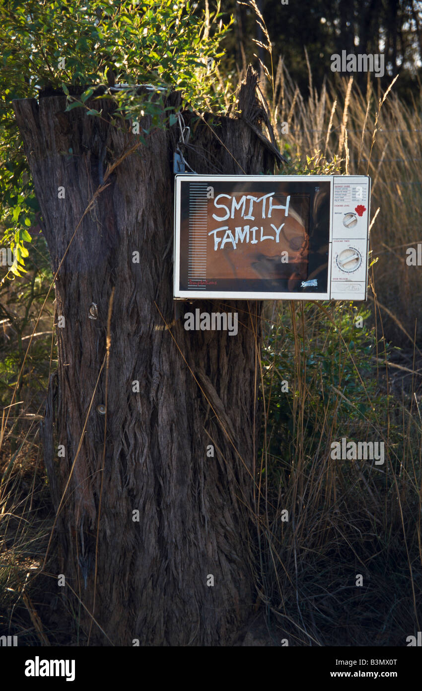 Microwave mailbox, Australia Stock Photo Alamy