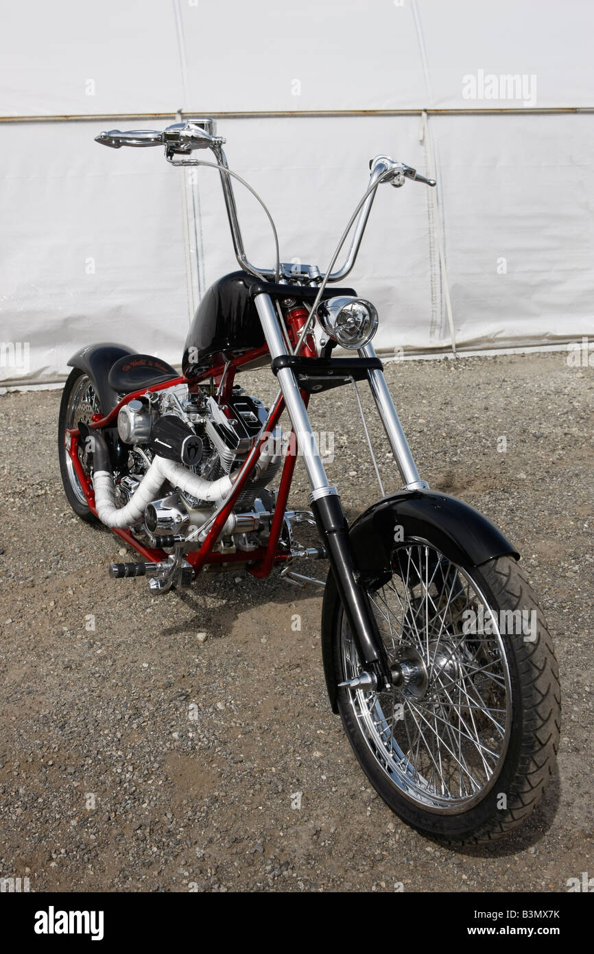 custom motorcycle chopper Stock Photo