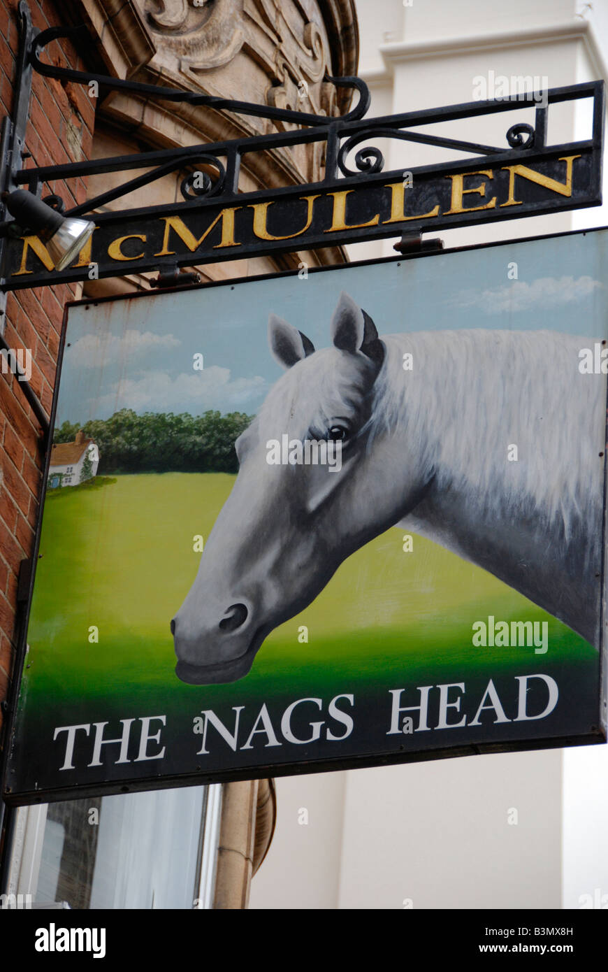 The Nags Head pub sign Covent Garden London England Stock Photo