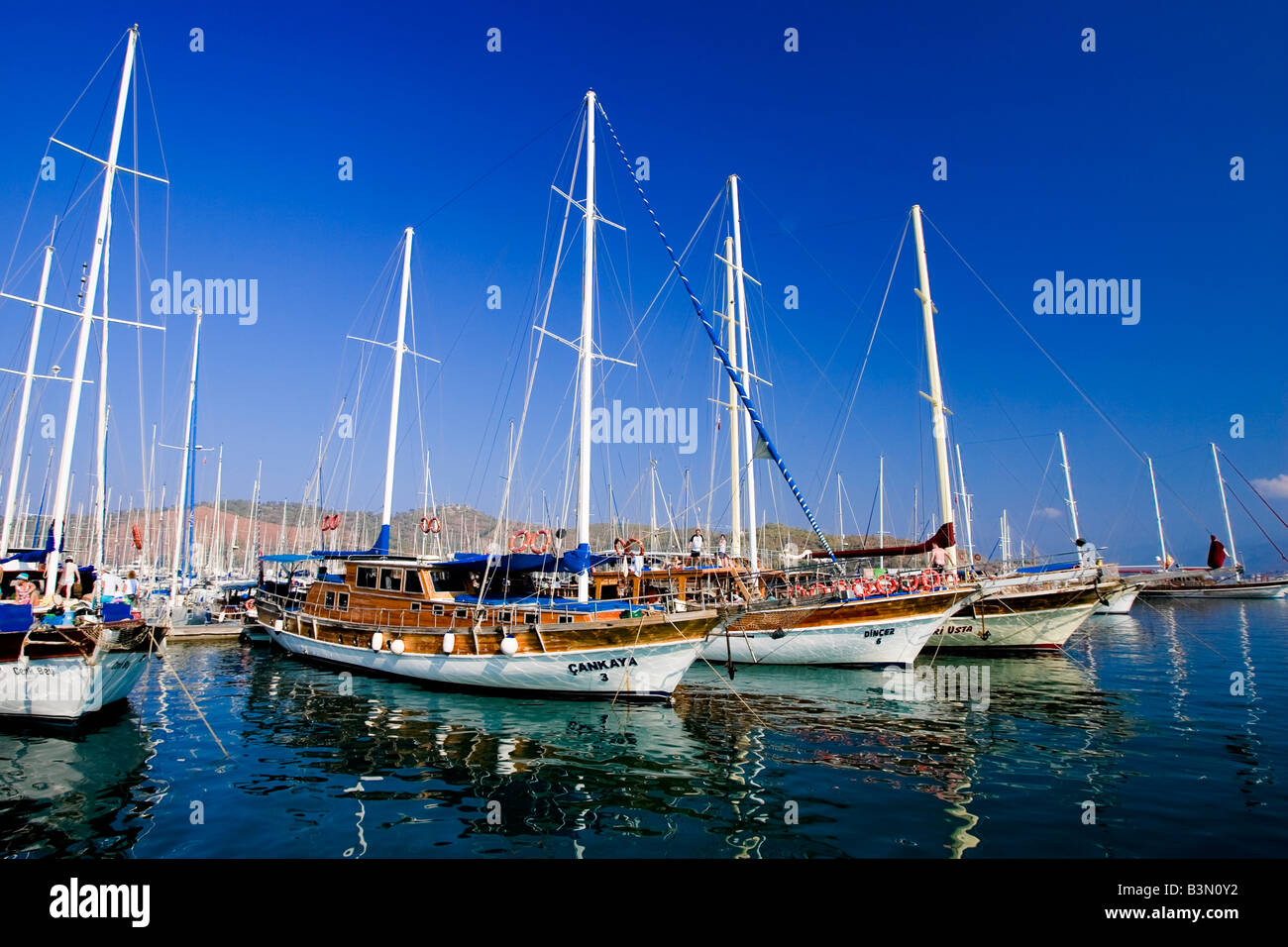 Fethiye Harbour Stock Photo