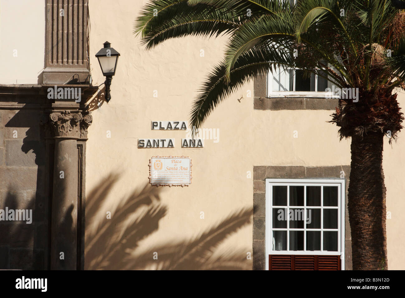 Plaza Santa Ana in Las Palmas on Gran Canaria in The Canary Islands Stock Photo