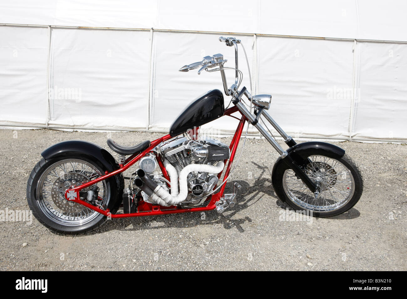 custom motorcycle chopper Stock Photo