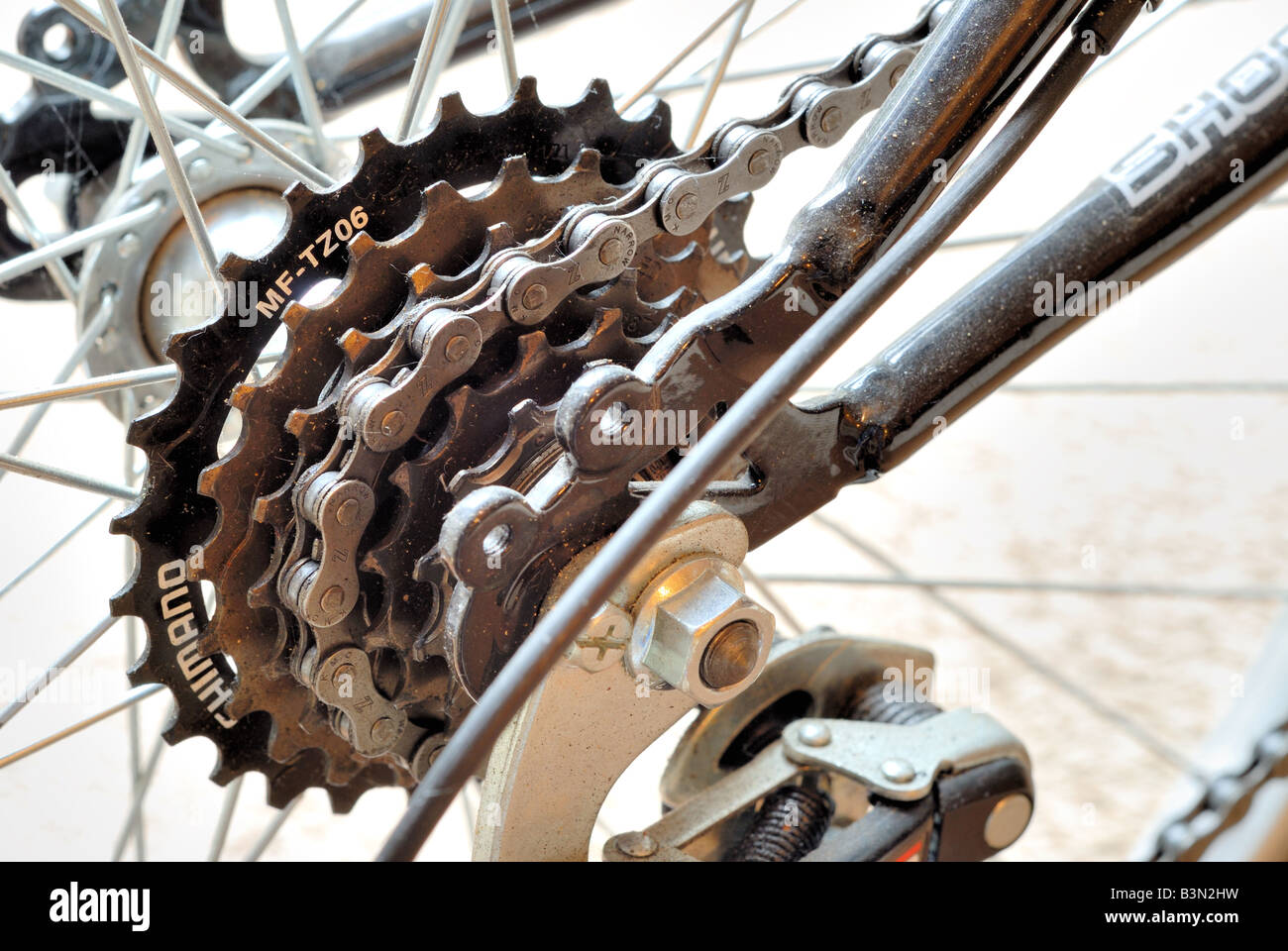Bike bicycle gears Stock Photo