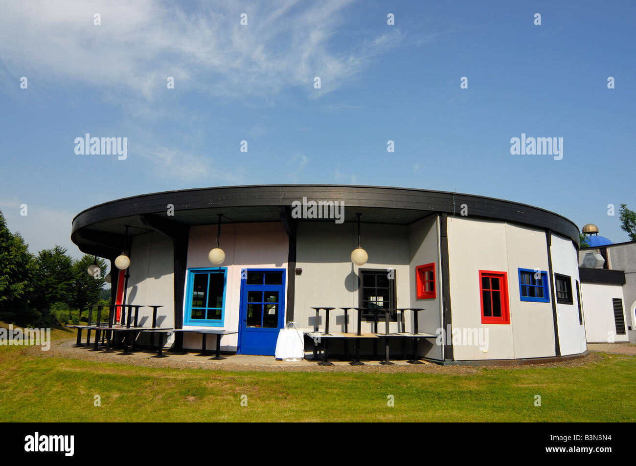 Rogner Thermal Spa and Hotel Designed by Friedensreich Hundertwasser in Bad Blumau Austria Stock Photo