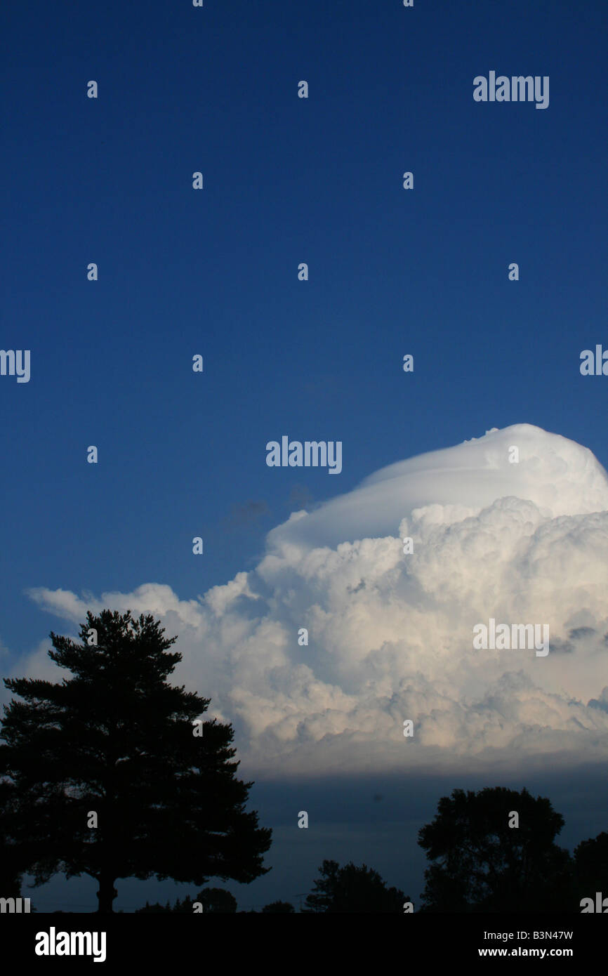 Thunderstorm clouds North America Stock Photo