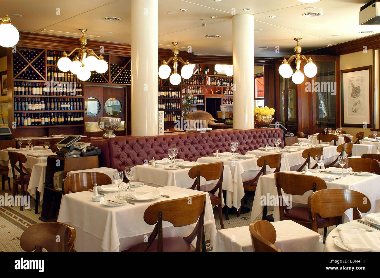 The famous traditional highclass restaurant Oviedo in Buenos Aires