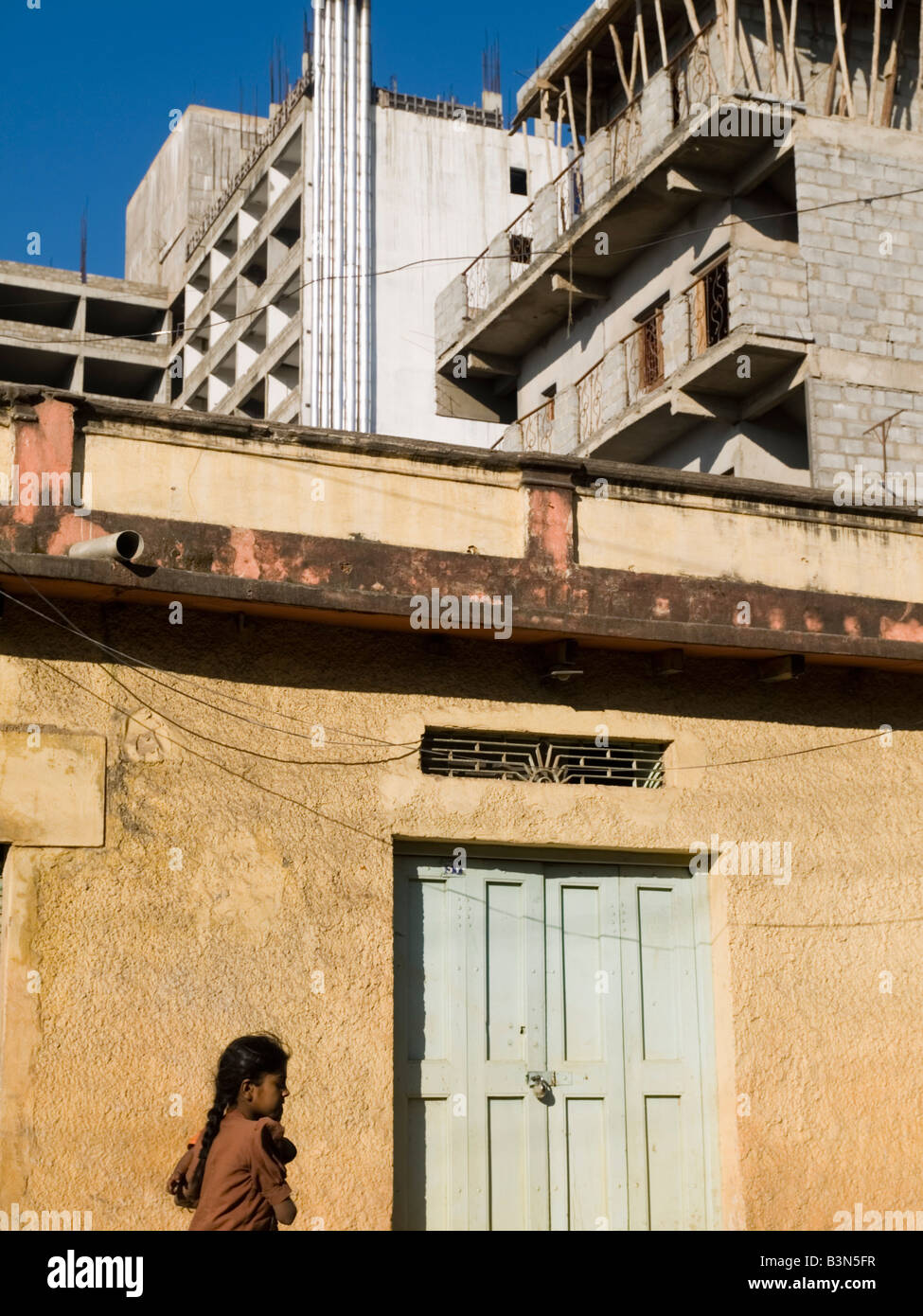 Old and new buildings contrast Stock Photo - Alamy