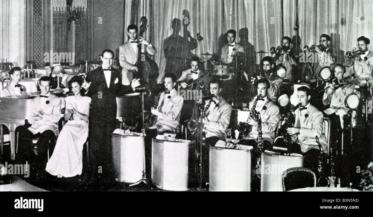 DEL COURTNEY ORCHESTRA  US big band of the 30s and 40s Stock Photo