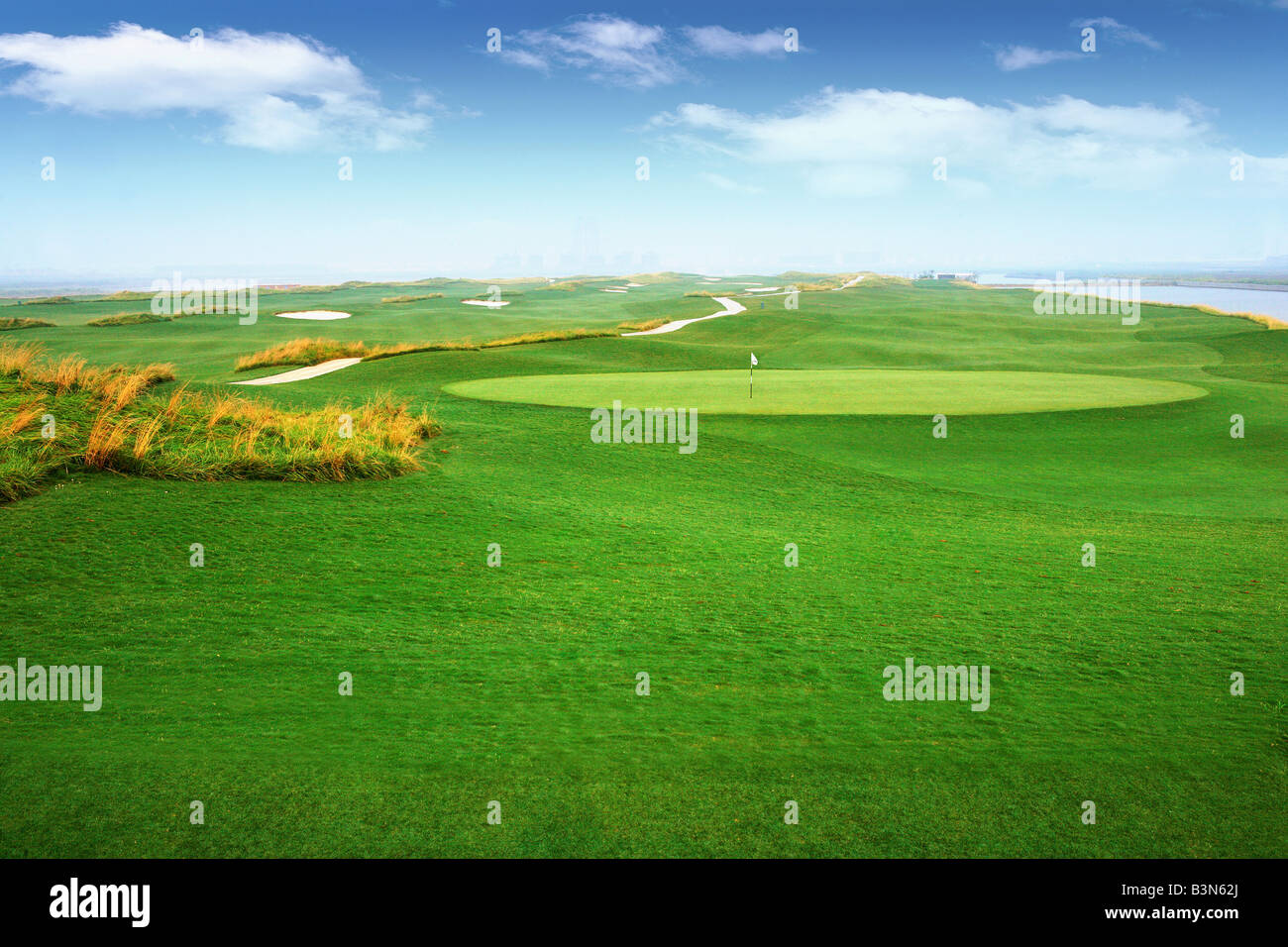 Golf Course View Stock Photo - Alamy