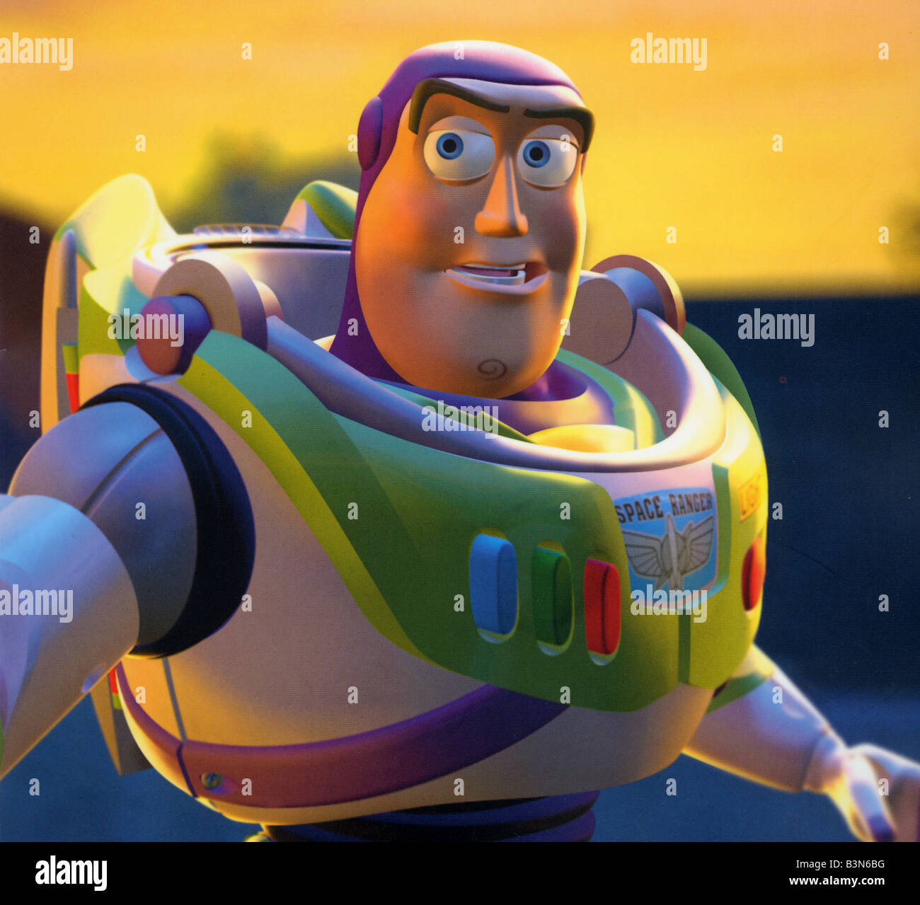 TOY STORY 1995 Buena Vista/Walt Disney/Pixar animated film with Buzz Lightyear voiced by Tim Allen Stock Photo